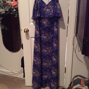 Purple flower sundress.